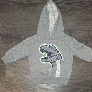 Jumping Beans Gray Dinosaur Hoodie